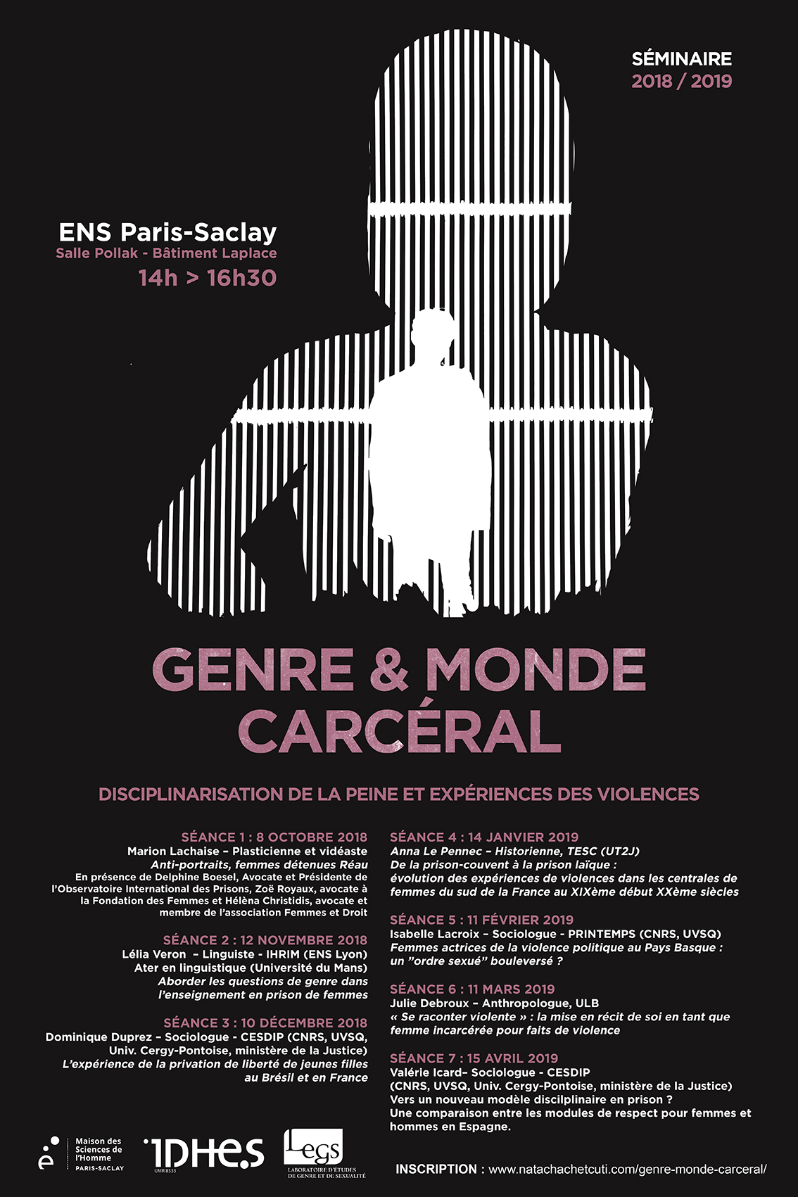 Séminaire Genre et monde carcéral - 11/02/2019