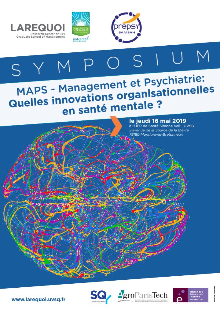 Symposium MAPS – Management et Psychiatrie : Quelles innovations organisationnelles en santé mentale ? – 16/05/2019