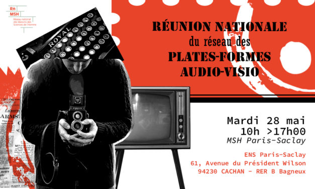 RNMSH – réunion nationale du réseau des plates-formes audio-visio – 28/5/2019