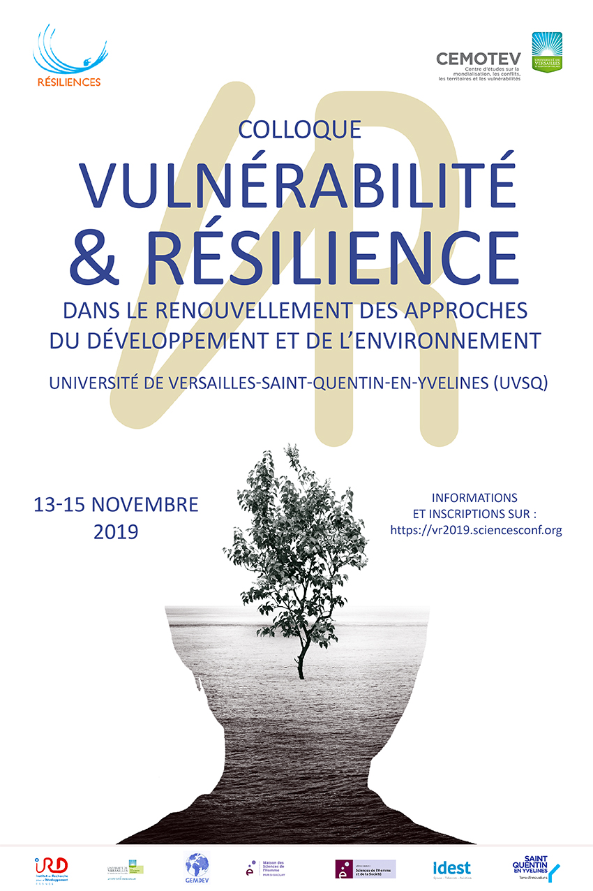 Colloque « Vulnérabilité et résilience dans le renouvellement des approches du développement et de l’environnement » - 13-15/11/2019