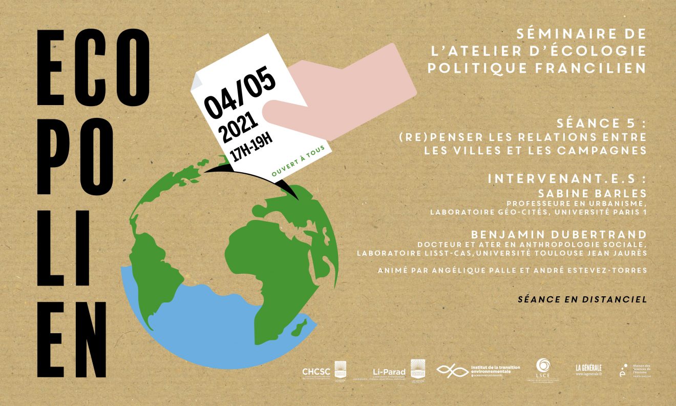 Bannière présentant le séminaire ECOPPOLIEN du 4 mai 2021 de 17h à 19H