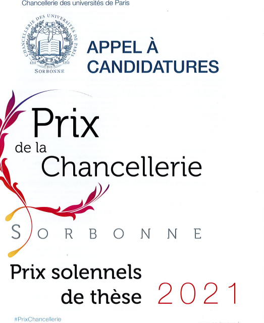 Ilias Naji, lauréat du prix de la Chancellerie des Universités de Paris 2021