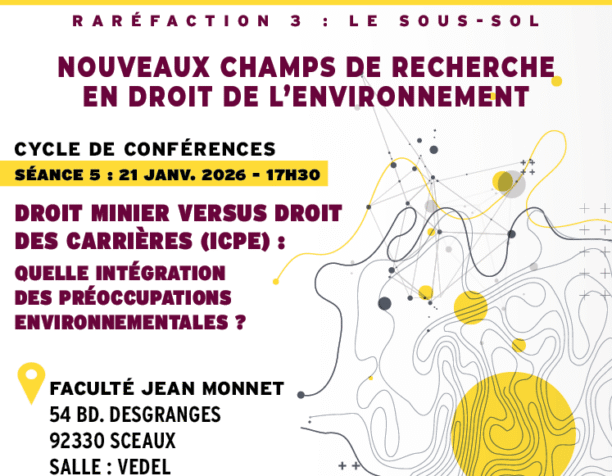 Droit minier versus droit des carrières (ICPE) : quelle intégration des préoccupations environnementales ?