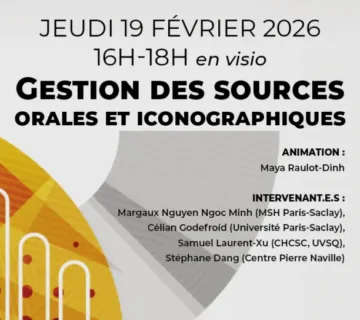 Gestion des sources orales et iconographiques