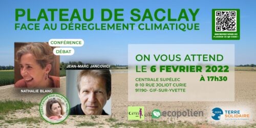 Conférence-débat : Le plateau de Saclay face au dérèglement climatique