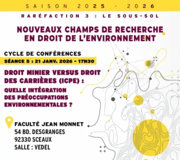 Droit minier versus droit des carrières (ICPE) : quelle intégration des préoccupations environnementales ? Droit minier versus droit des carrières (ICPE) : quelle intégration des préoccupations environnementales ?