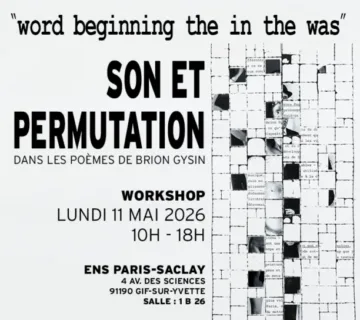 Son et permutation dans les poèmes de Brion Gysin Son et permutation dans les poèmes de Brion Gysin