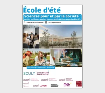 École d’été « Sciences pour et par la société : École d’été « Sciences pour et par la société :
